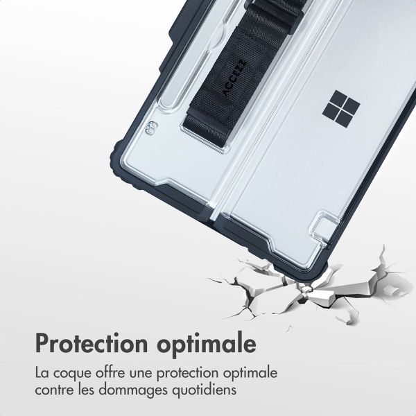 Accezz Coque Rugged avec support Microsoft Surface Pro 12 - Noir