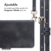 imoshion Etui de télephone portefeuille avec cordon Motorola Moto G57 Power - Noir