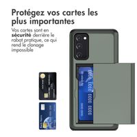 imoshion Coque arrière avec porte-cartes Samsung Galaxy S20 FE - Vert foncé