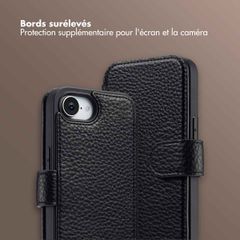 Selencia Étui Riva avec MagSafe et cordon de téléphone Apple iPhone 16e - Noir