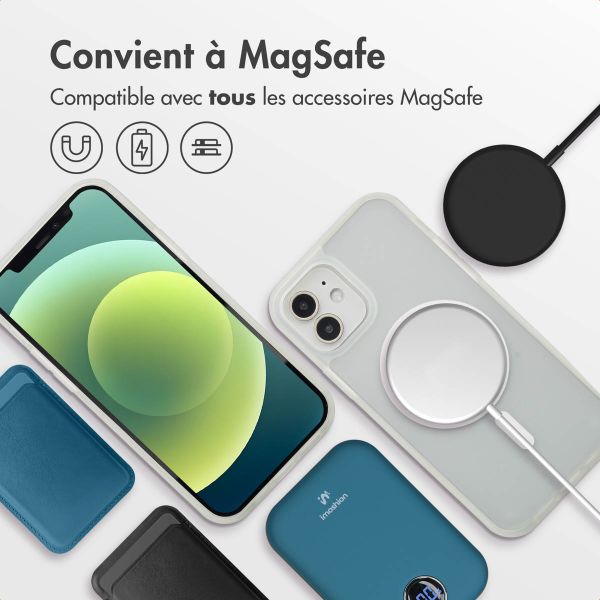 imoshion Coque Color Guard avec MagSafe iPhone 12 (Pro) - Blanc