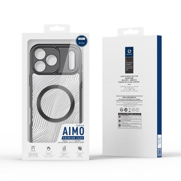Dux Ducis Coque arrière Aimo avec MagSafe Apple iPhone 17 Pro - Transparent