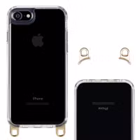 Selencia Coque arrière avec crochets amovibles Apple iPhone SE (2022 / 2020) / 8 / 7 - Transparent