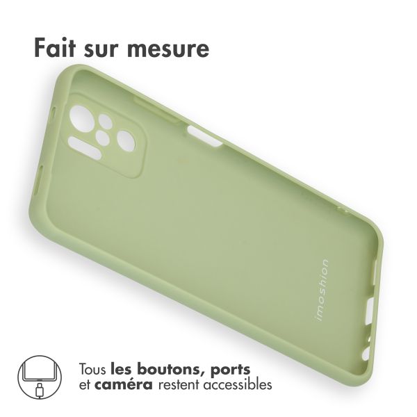 imoshion Coque Couleur Xiaomi Redmi Note 10 (4G) - Olive Green