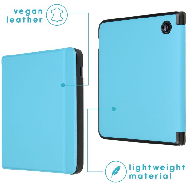 imoshion ﻿Slim Hard Sleepcover avec support Kobo Libra 2 / Tolino Vision 6 - Bleu clair