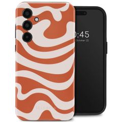 Selencia Coque arrière Vivid Tough Samsung Galaxy A35 - Dream Swirl Orange