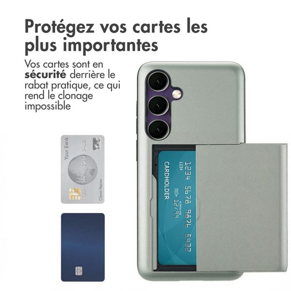 imoshion Coque arrière avec porte-cartes Samsung Galaxy S24 FE - Vert foncé