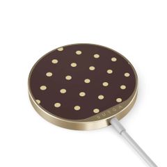 Burga Chargeur magnétique sans fil - MagSafe et Qi2 - Sorry Busy / Gold