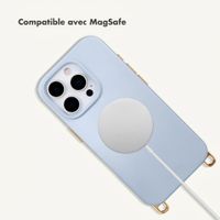 Selencia Coque arrière Rivièra avec MagSafe avec crochets amovibles Apple iPhone 16 Pro - Powder Blue