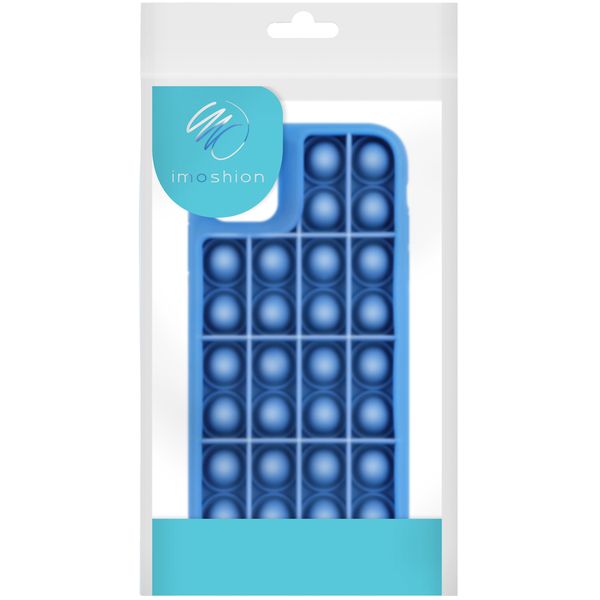 imoshion Pop It Fidget Toy - Coque Pop It iPhone 11 - Bleu foncé