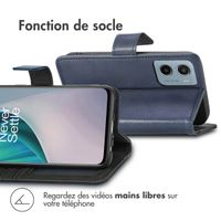 imoshion Étui de télephone portefeuille Motorola Moto G05 / E15 - Bleu foncé