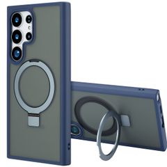 Accezz Coque Ring Stand avec MagSafe Samsung Galaxy S24 Ultra - Bleu