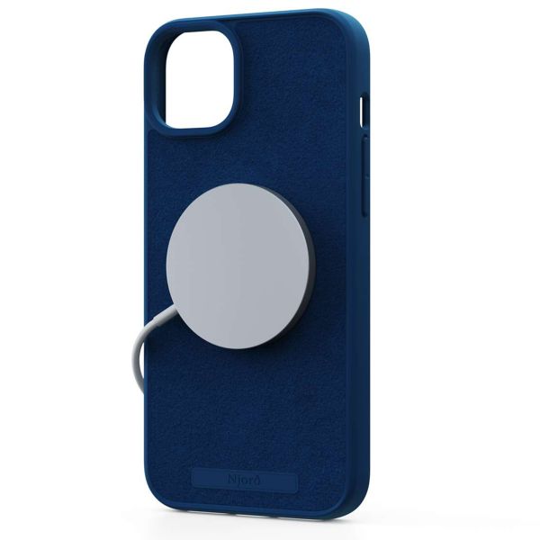Njorð Collections Coque daim Comfort+ MagSafe Apple iPhone 15 Plus - Blue