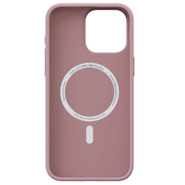 Njorð Collections Coque Slim MagSafe iPhone 15 Pro Max - Pink Blush