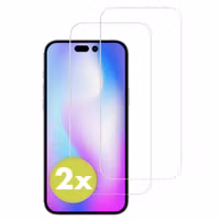 Accezz Protection d'écran en verre trempé 2-pack Apple iPhone 14 Pro