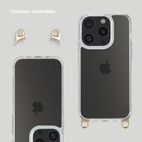 Selencia Coque arrière avec crochets amovibles Apple iPhone 15 Pro - Transparent