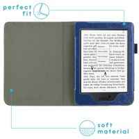 imoshion Étui de liseuse portefeuille en cuir végan Tolino Page 2 - Bleu foncé