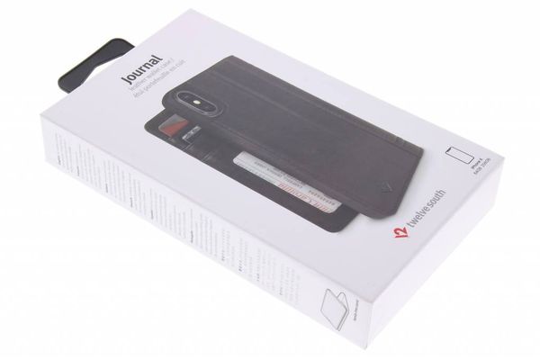 Twelve South Coque portefeuille Journal à rabat Apple iPhone X / Xs - Noir