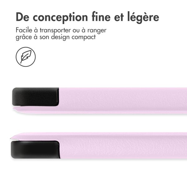 imoshion Coque tablette Trifold iPad 9 (2021) 10.2 pouces / iPad 8 (2020) 10.2 pouces / iPad 7 (2019) 10.2 pouces - Rose