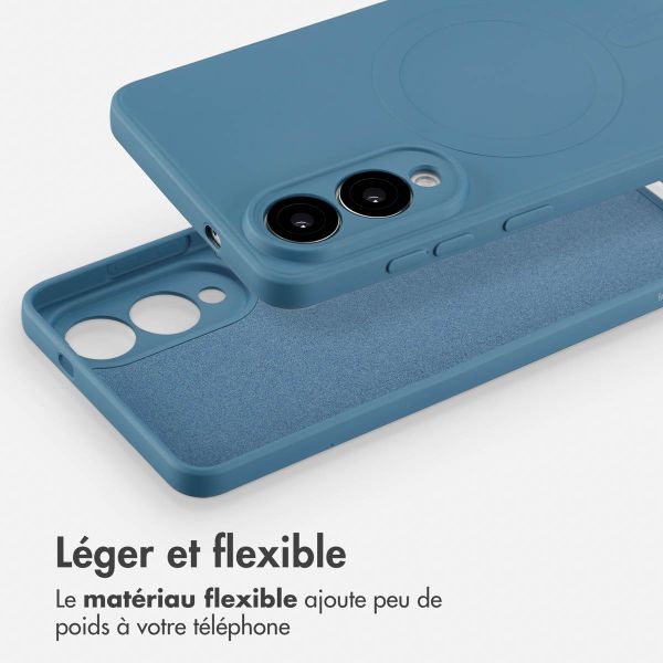 imoshion Coque Couleur avec MagSafe Samsung Galaxy S25 Edge - Bleu foncé