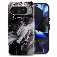 Selencia Coque arrière Vivid Google Pixel 10 / 10 Pro - Chic Marble Black
