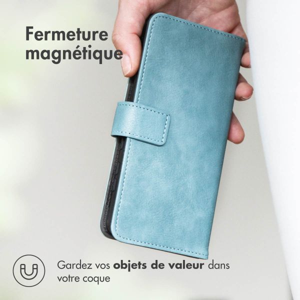 imoshion Étui de téléphone portefeuille Luxe Samsung Galaxy A23 (5G) - Bleu clair