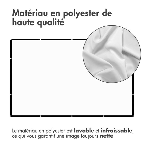 imoshion Toile de projection Beamer - 60 pouces - Blanc