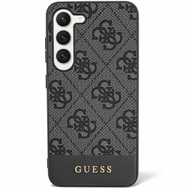 Guess Coque arrière Bottom Stripe 4G Samsung Galaxy S24 Plus - Noir