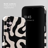 Selencia Coque arrière Vivid Tough Samsung Galaxy A14 (5G/4G) - Art Wave Black