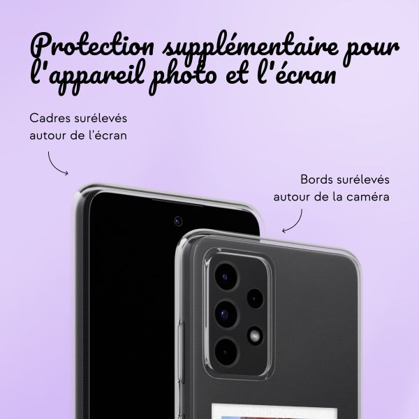 Coque personnalisée avec polaroid Samsung Galaxy A52(s) (5G/4G) - Transparent