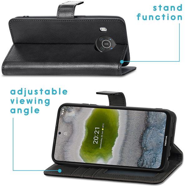 imoshion Étui de télephone portefeuille Nokia X10 / X20 - Noir