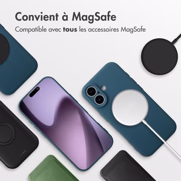 imoshion Coque Couleur avec MagSafe Apple iPhone 17 - Bleu foncé