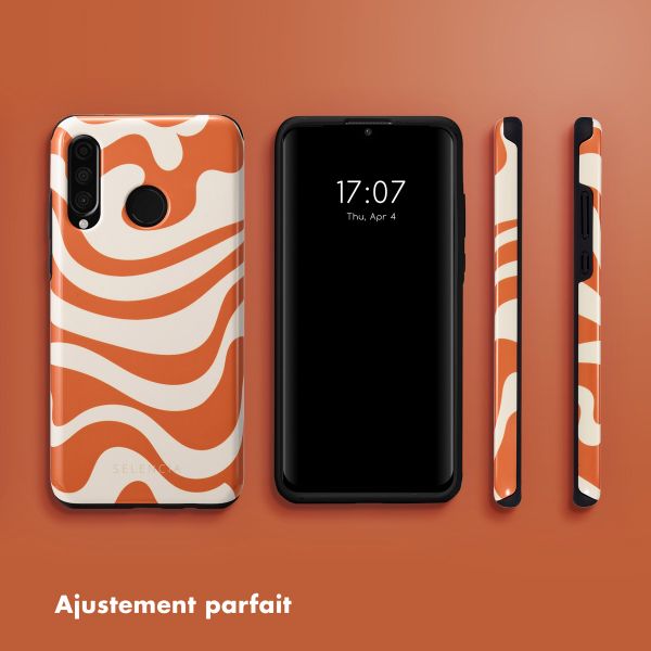 Selencia Coque arrière Vivid Huawei P30 Lite - Dream Swirl Orange