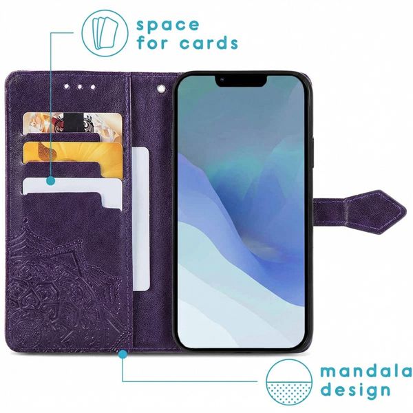 imoshion Etui de télephone Mandala Apple iPhone 14 / 13 - Violet