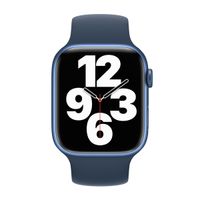 Apple Bracelet Boucle unique en Silicone Apple Watch | 38/40/41/42 mm - Taille 7 - Abyss Blue