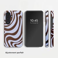 Selencia Coque arrière Vivid Samsung Galaxy S26 - Dream Swirl Chocolate