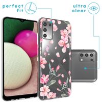 imoshion Coque Design Samsung Galaxy A03s - Fleur - Rose