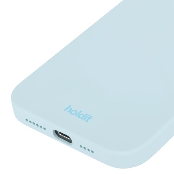 Holdit Coque Silicone Apple iPhone 15 Pro Max - Mineral Blue