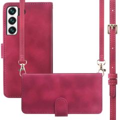 imoshion Etui de téléphone portefeuille avec cordon Samsung Galaxy S21 FE - Rouge