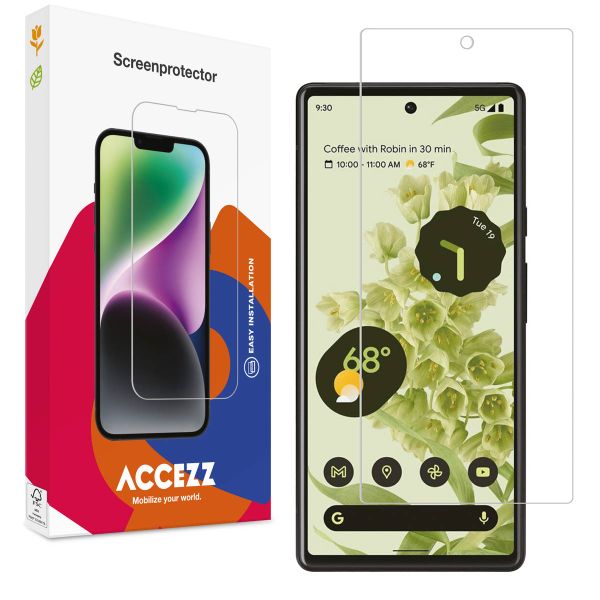 Accezz Protection d'écran en verre trempé Google Pixel 6