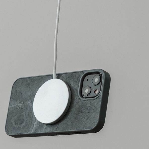 Woodcessories Coque Bumper MagSafe iPhone 14 - Real Slate Stone