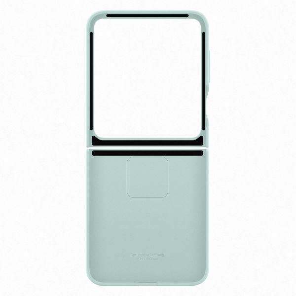 Samsung Original Coque KindSuit en Cuir Végan Samsung Galaxy Z Flip 6 / Flip 7 FE - Mint