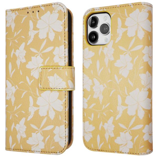 imoshion ﻿Étui de téléphone portefeuille Design iPhone 12 (Pro) - Yellow Flowers