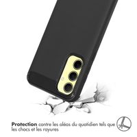 imoshion Coque Brushed Samsung Galaxy A35 - Noir