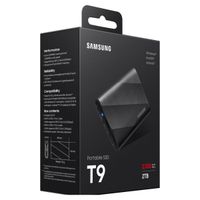 Samsung Portable SSD T9 - 2TB - USB 3.2 Gen 2x2 - Noir