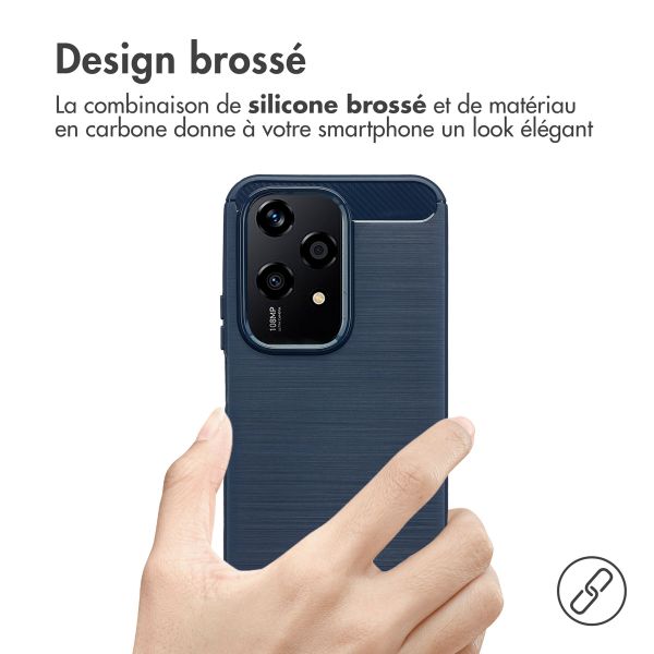 imoshion Coque Brushed Honor 200 Lite - Bleu foncé