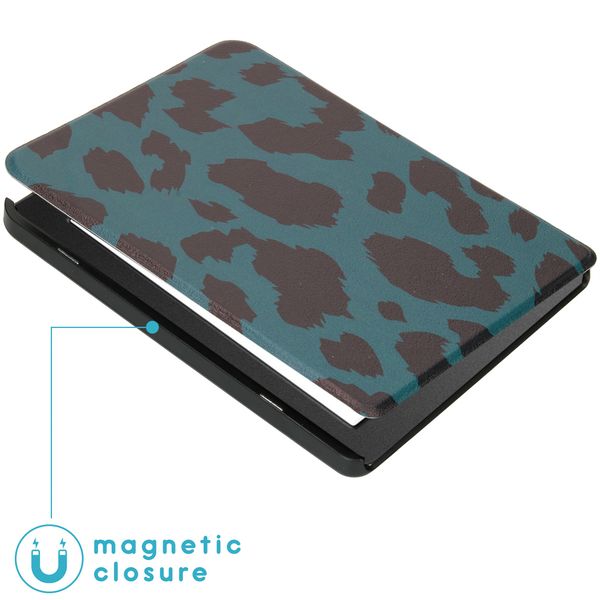 imoshion ﻿Design Slim Hard Sleepcover Kobo Nia - Green Leopard