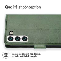 imoshion Étui de téléphone portefeuille Luxe Samsung Galaxy S22 - Vert