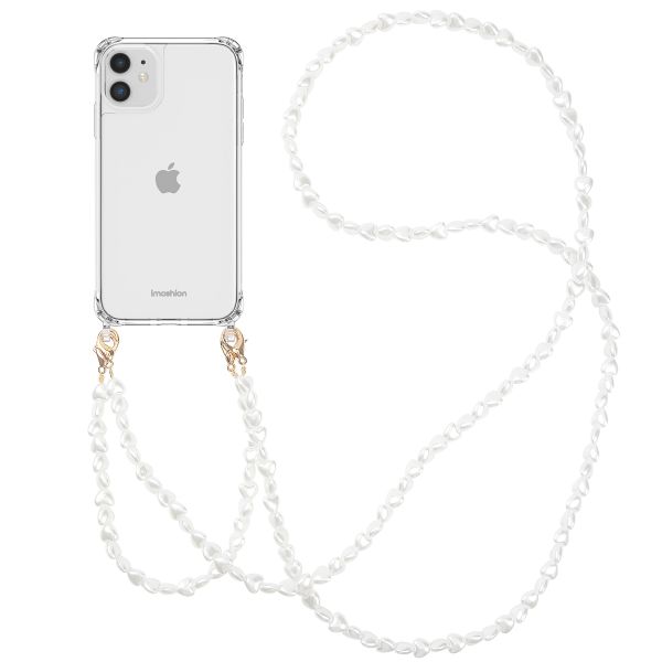 imoshion Coque avec dragonne + bracelet Apple iPhone 11 - Perles Cœurs