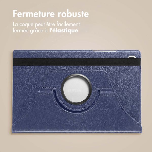 imoshion Coque tablette rotatif à 360° Samsung Galaxy Tab A11 / A9 8.7 pouces - Bleu foncé